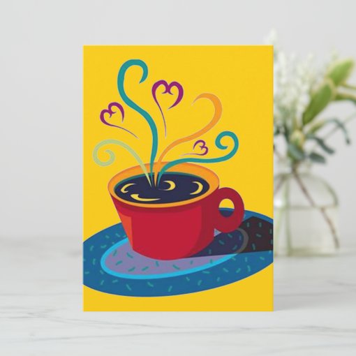Retro Coffee Tea Klatsch Klatch Party Blank 5x7 Invitation Zazzle
