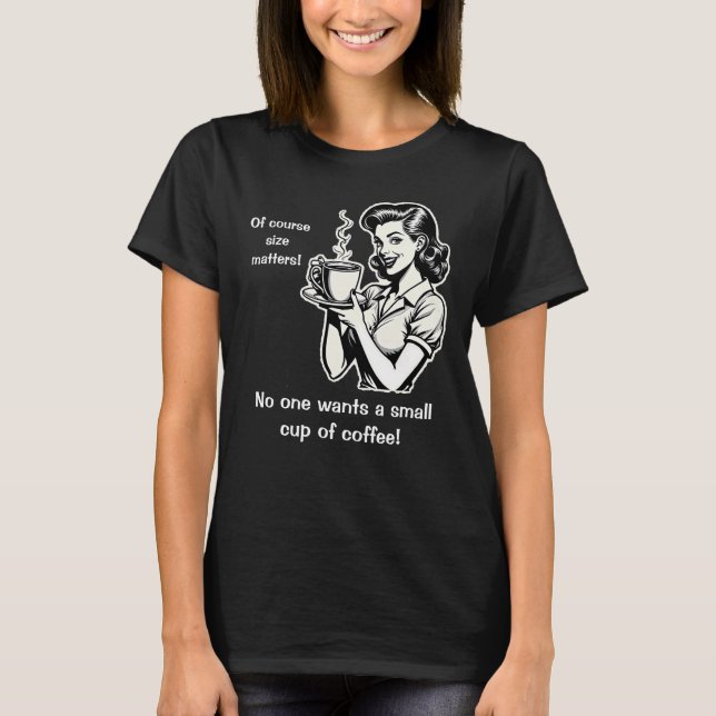 Retro Coffee Tee – Women's 1950s Vintage Graphic (Front)