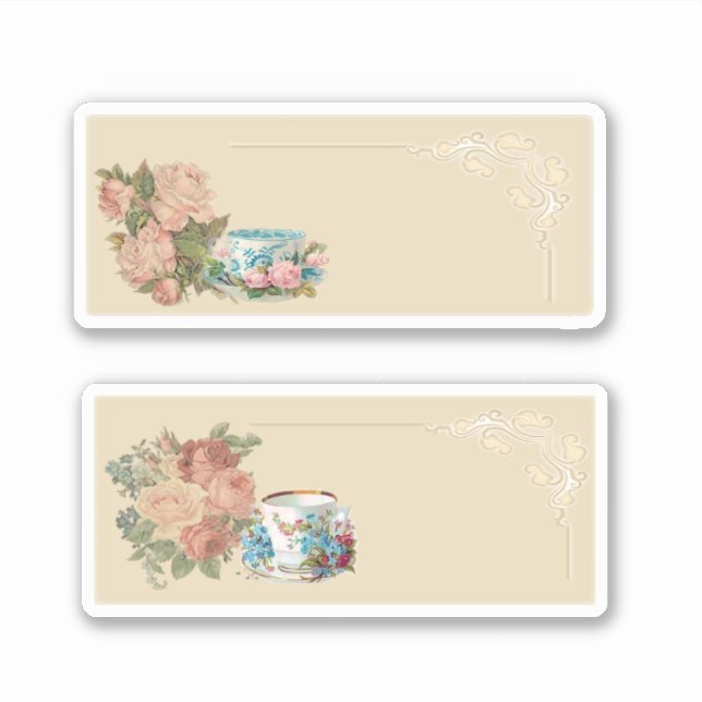 Retro coffee time sticker (Front)