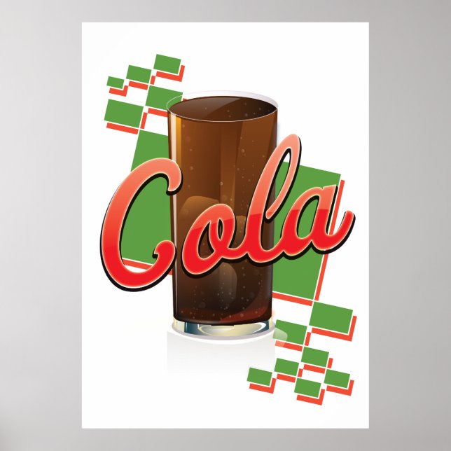 Retro Cola ad Poster (Front)