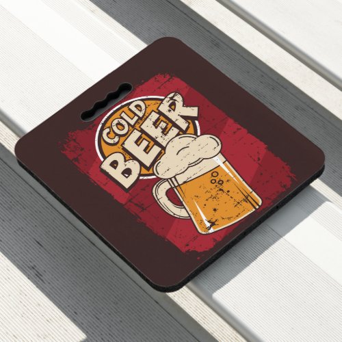 Retro cold beer vintage poster brewsky ale signs seat cushion
