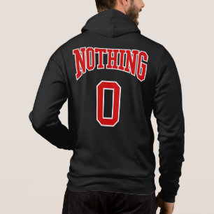 Retro College Red White Black Nothing Zero Sport Hoodie