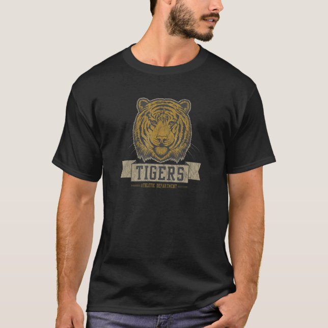 Retro College Tigers T-Shirt (Front)