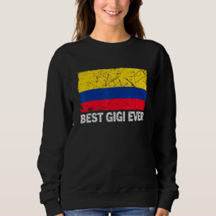 Retro Colombia Flag Best Gigi Ever Mother's Day Sweatshirt