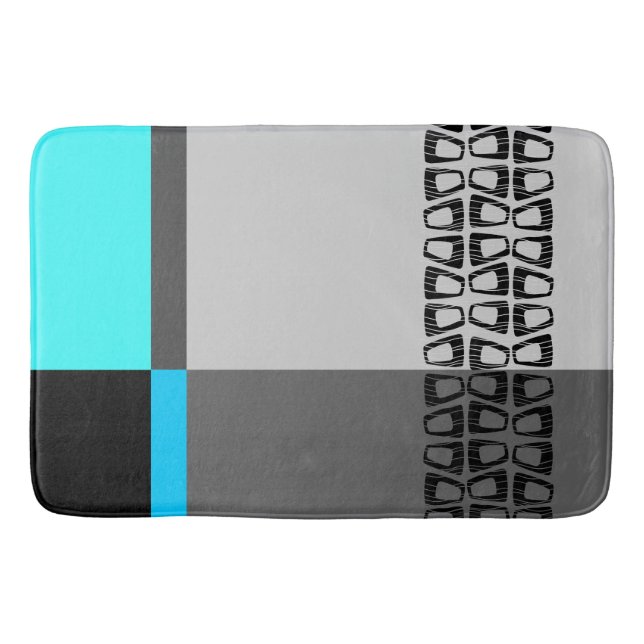 Retro Color Block Bath Mat (Front)