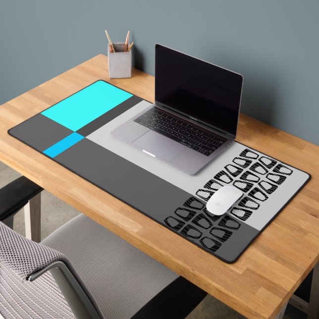 Retro Color Block Desk Mat (Office 2)