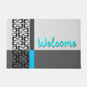 Retro Color Block Doormat