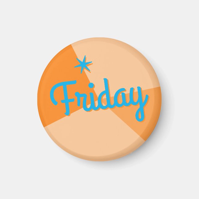 Retro Color Block Planner Magnet (Front)