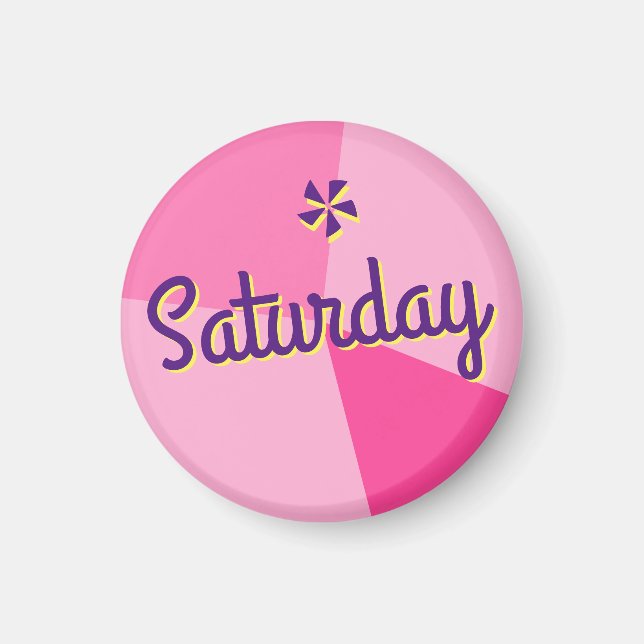 Retro Color Block Planner Magnet (Front)