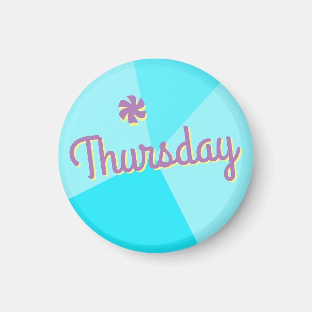 Retro Color Block Planner Magnet (Front)