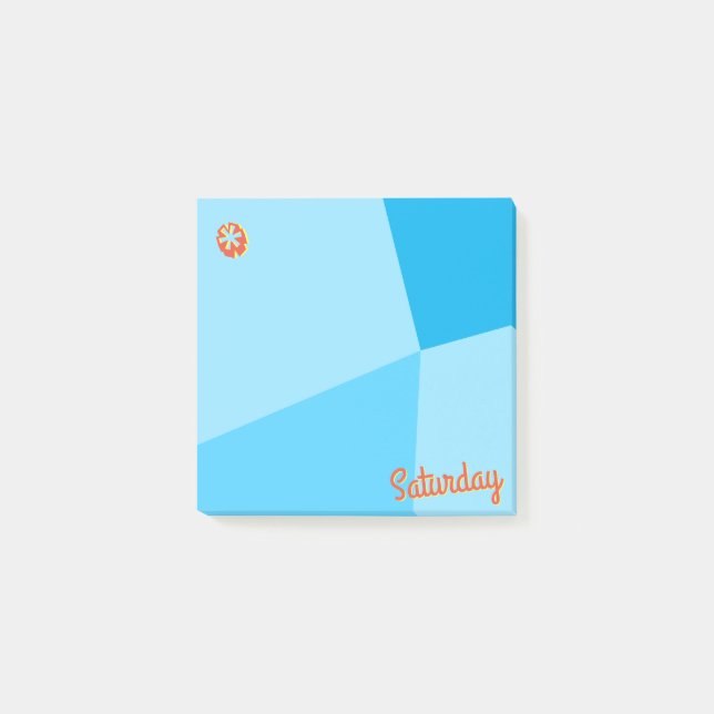 Retro Color Block Planner Post-it Notes (Front)