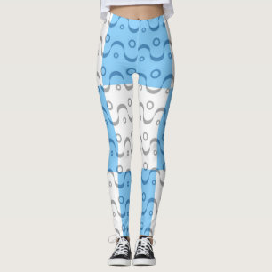 Retro Color Fifties Pattern #10 Leggings