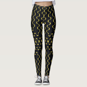 Retro Color Fifties Pattern #12 Leggings