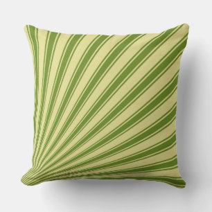 Retro Color Funky Sun Rays Background Throw Pillow