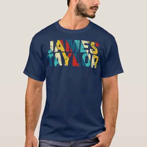 Retro Color James Taylor T_Shirt