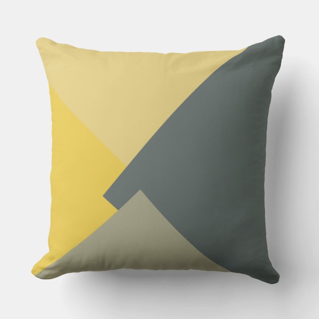 Retro Color Modern Geometric Pattern #5 Throw Pillow (Front)