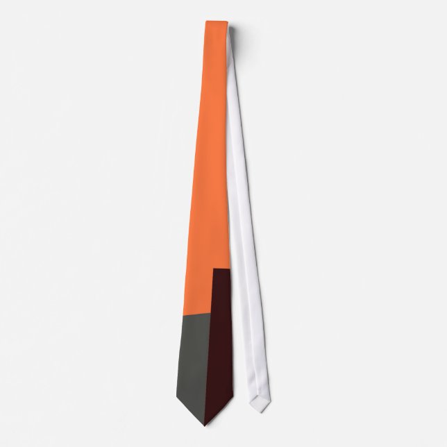Retro Color Modern Geometric Pattern #5 Tie (Front)