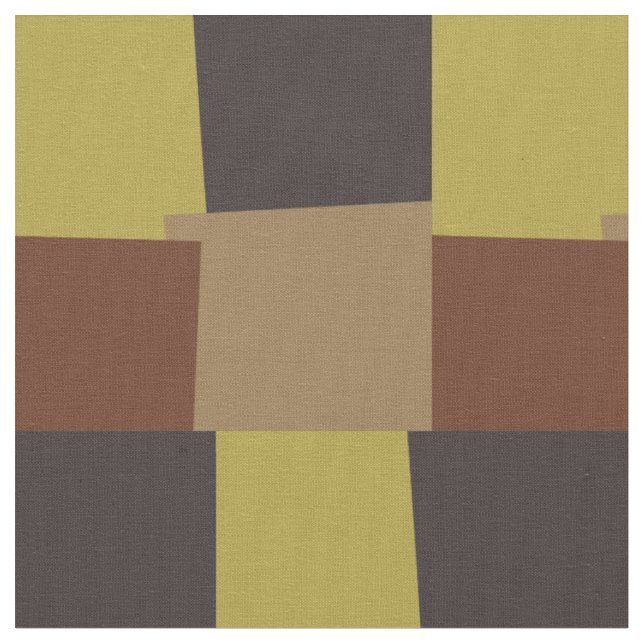 Retro Color Modern Geometric Pattern #6 Fabric (Close Up)