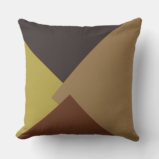 Retro Color Modern Geometric Pattern #6 Throw Pillow (Front)