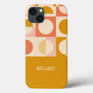 Retro Color Pattern Personalized iPhone 13 Case