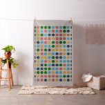 Retro Color Polka Dot Circles Pattern #2 Fabric