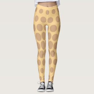 Retro Color Polka Dots Pattern #11 Leggings