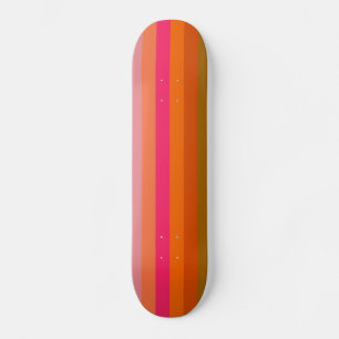 Retro Color Stripe Pattern 11 Skateboard