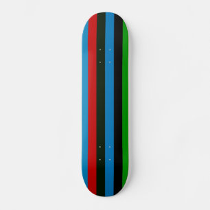 Retro Color Stripe Pattern 6 Skateboard