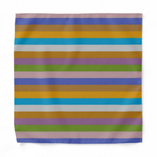 Retro Color Stripe Pattern Bandana