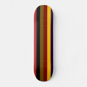 Retro Color Stripe Pattern Skateboard