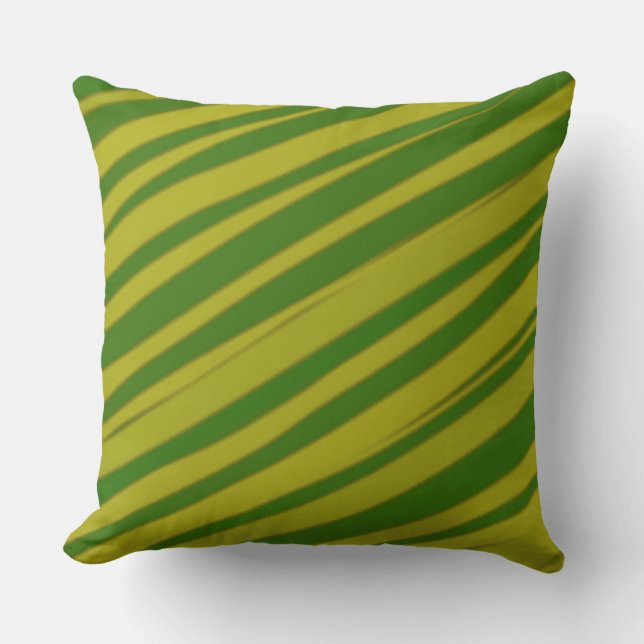 Retro Color Stripes #35 Throw Pillow (Front)