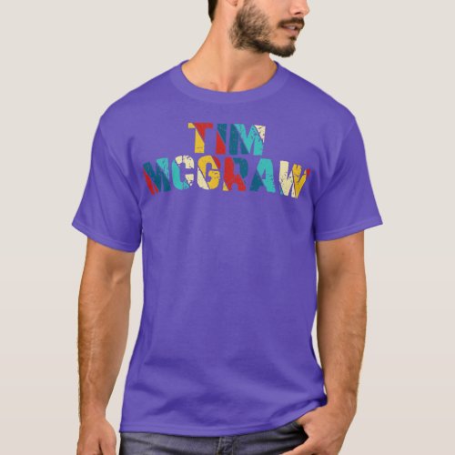 Retro Color Tim McGraw T_Shirt