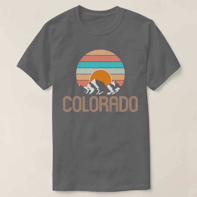 Retro Colorado Souvenir Colorado T-Shirt (Design Front)