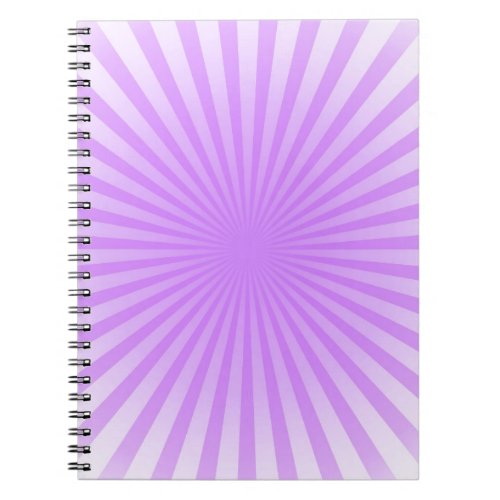 Retro Colorburst _ Light Purple Notebook