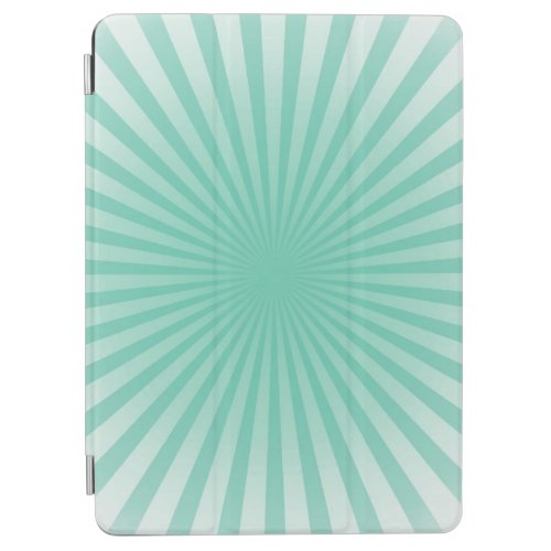 Retro Colorburst _ Teal Green iPad Air Cover