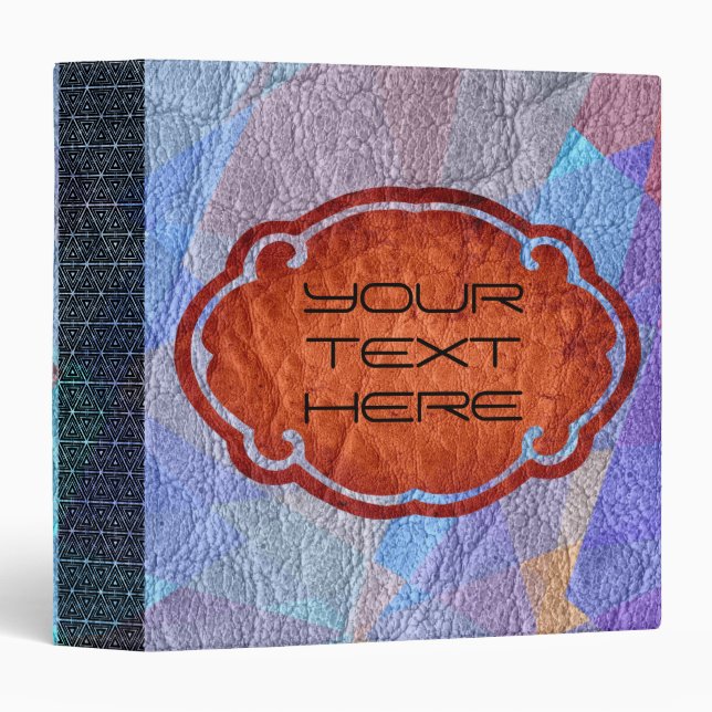 Retro Colored Leather #4 Binder (Front/Spine)