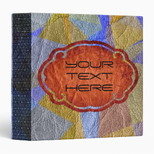 Retro Colored Leather #6 Binder