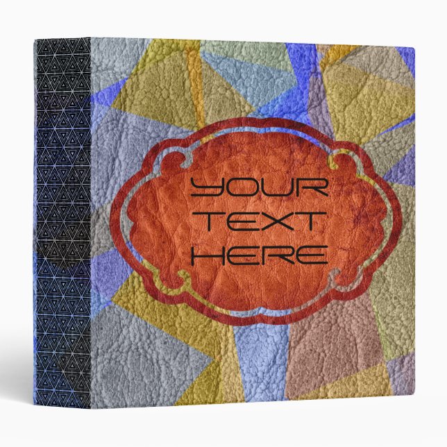 Retro Colored Leather #6 Binder (Front/Spine)