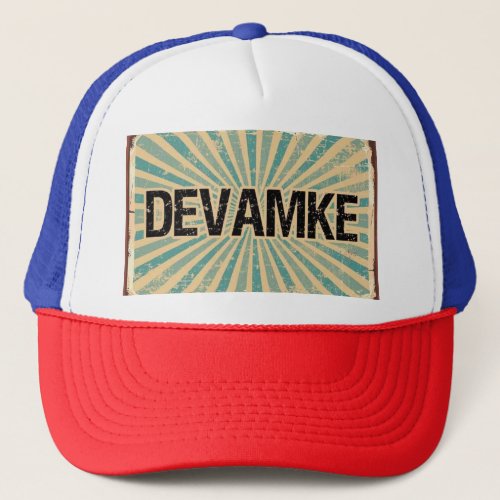 Retro Colored Lettering Hat