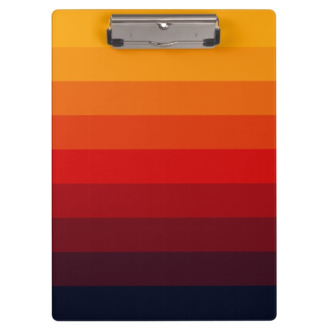 Retro colored rainbow clipboard (Front)