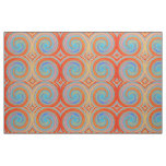 Retro Colored Twist Abstract Art #26 Fabric