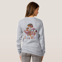 Retro colorful boho flowers groovy floral design
