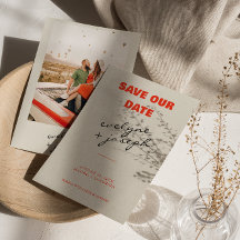 Retro Colorful Bright Funky Bold Modern Wedding