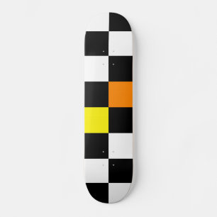 Retro Colorful Checkerboard 2 Skateboard Deck