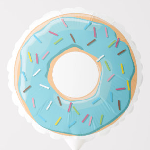 Retro Colorful Donuts Pattern Minimalist Fun Party Balloon