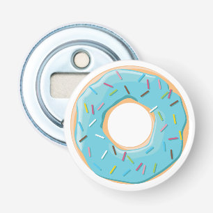 Retro Colorful Donuts Pattern Minimalist Fun Party Bottle Opener