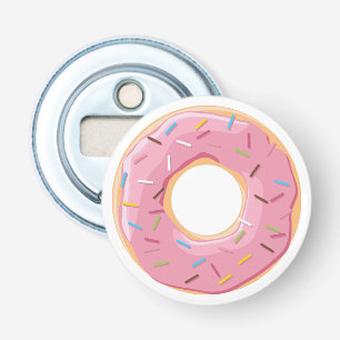 Retro Colorful Donuts Pattern Minimalist Fun Party Bottle Opener