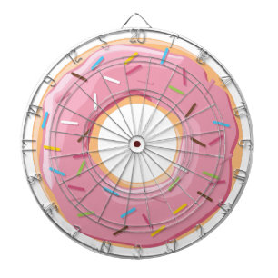 Retro Colorful Donuts Pattern Minimalist Fun Party Dart Board