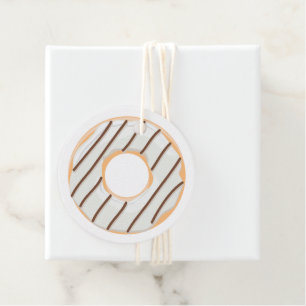 Retro Colorful Donuts Pattern Minimalist Fun Party Favor Tags