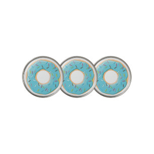 Retro Colorful Donuts Pattern Minimalist Fun Party Golf Ball Marker
